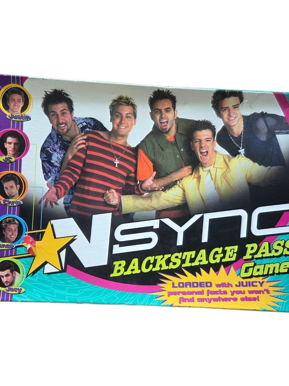vintage 2000 NSYNC Backstage Pass board game by Patch Products